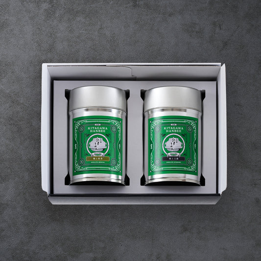 [Delivery date and time can be specified] Gift set A Uji tea set "Gokujo Gyokuro/Gokujo Sencha"